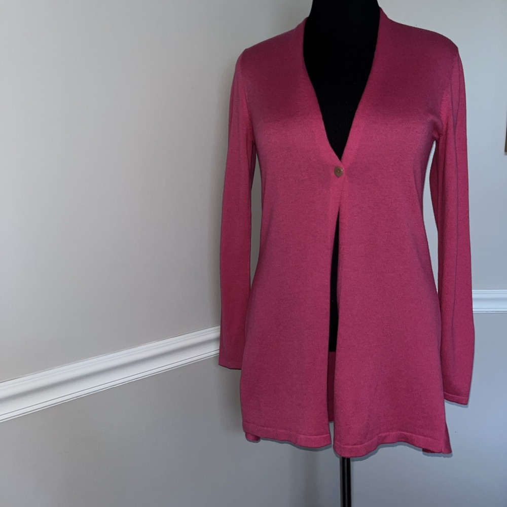 J. Jill‎ 1-Button Wool Blend Cardigan Sweater Size Small - Picture 3 of 11